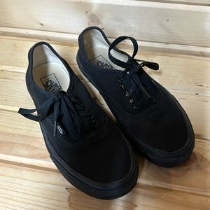 COPY - LIKE NEW!  Vans Classic Authentic triple black sneakers